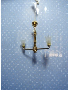 Lampara con dos brazos