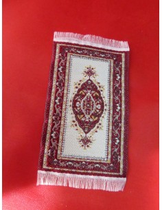 Mini alfombra burdeos