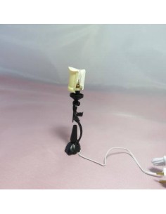 Lampara de mesa pie negro 2