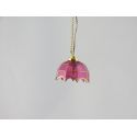 Lámpara de techo en miniatura estilo Tiffany color rosa