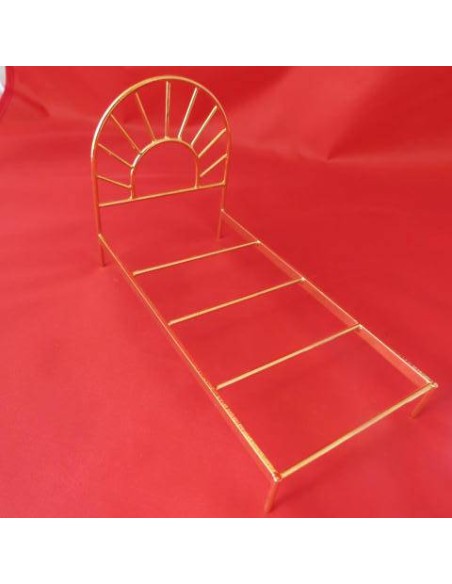 Cama single dorada