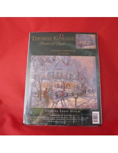 Kit de punto de cruz, "reunión por navidad"