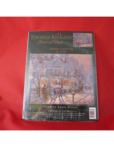 Kit de punto de cruz, "reunión por navidad"