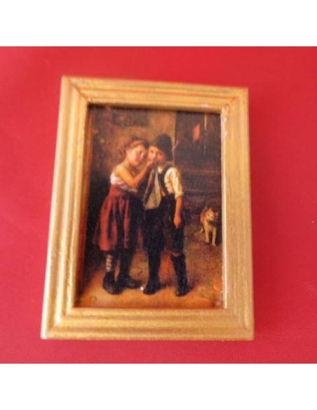 Cuadro pareja de niños