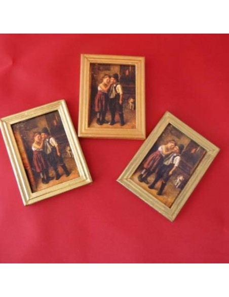 Cuadro pareja de niños