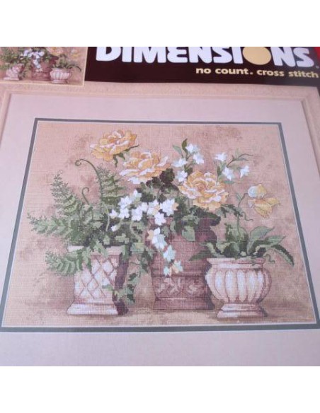 Kit de punto de cruz, pintado