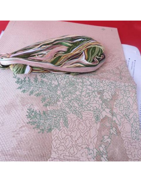 Kit de punto de cruz, pintado