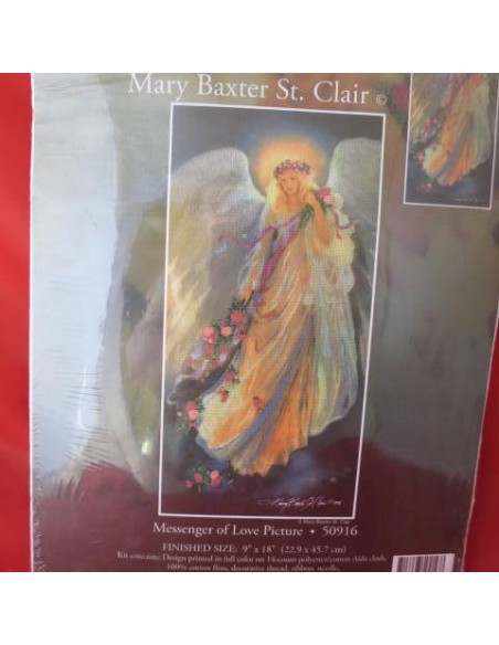 Kit de punto de cruz, tela pintada