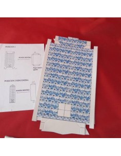 Kit de chimenea, azulejos en relieve