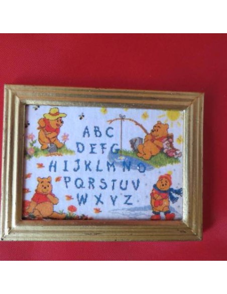 Cuadro abecedario de winnie de pooh