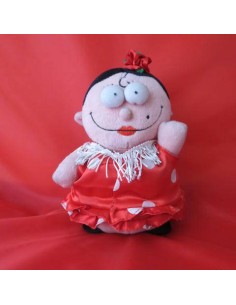 Muñeca de flamenca de peluche