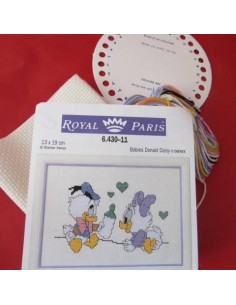 Kit de punto de cruz, bebes patos