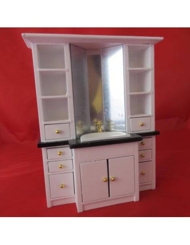 Mueble lavabo en miniatura