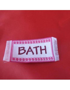 Alfombra de baño rosa