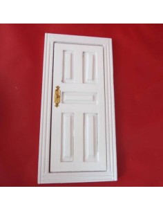 Puerta de madera blancas