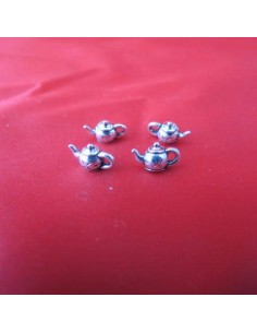 Mini tetera plateada