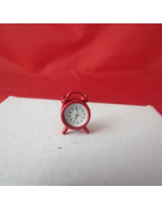 Reloj despertador rojo