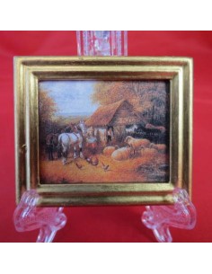 Cuadro de casa de campo inglesa