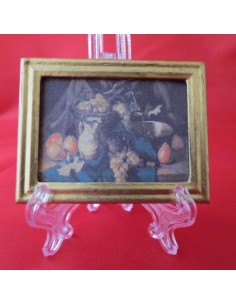 Cuadro, bodegon con uvas