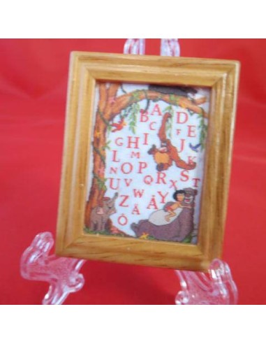 Cuadro, abecedario libro de la selva