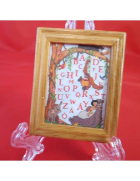 Cuadro, abecedario libro de la selva