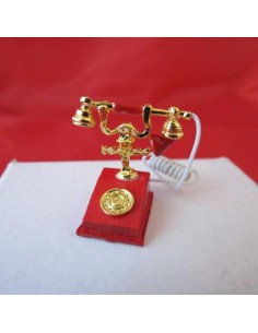 Telefono antiguo rojo 2