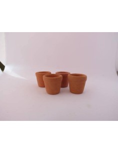 Macetas de barro, set de 4 2