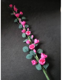 Guirnalda de rosas color rosa fucsia 2