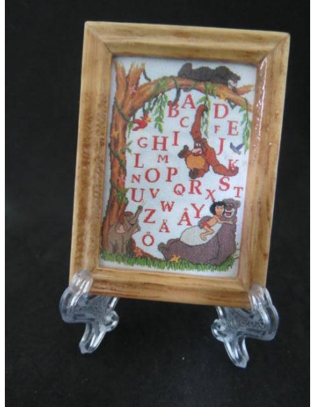 Cuadro, abecedario libro de la selva
