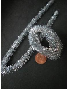 Espumillón plateado