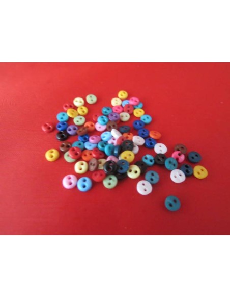 Botones de colores surtidos (precio por unidad)