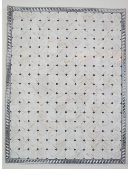 papel mármol con rombo negro