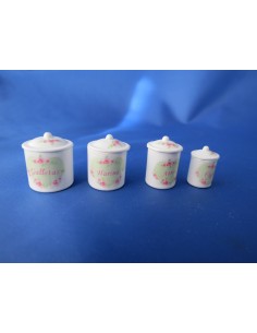 Botes de cocina 4 unidades decorados