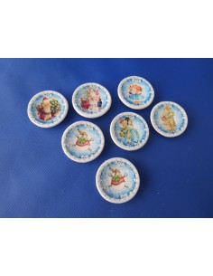 Plato decorado de navidad, UNIDAD