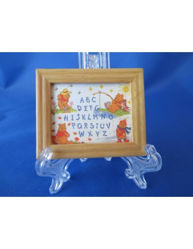 Cuadro de Winnie de pooh, marco color pino