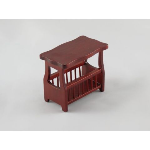 Mesa en miniatura auxiliar color caoba