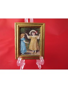 Cuadro de niñas saltando