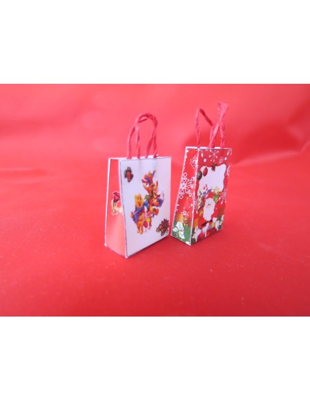 Bolsa de papel, navidad,2 unidades
