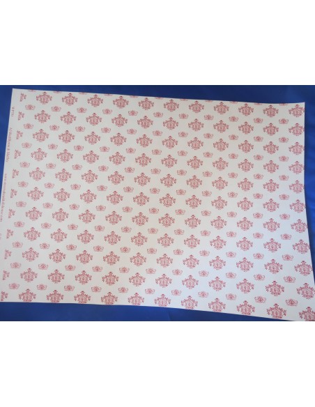 Papel dibujo en burdeos