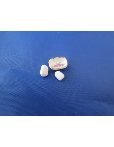 Jabonera con 2 pastillas