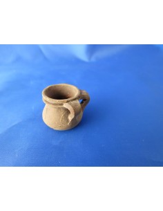 Olla de barro con 2 asas