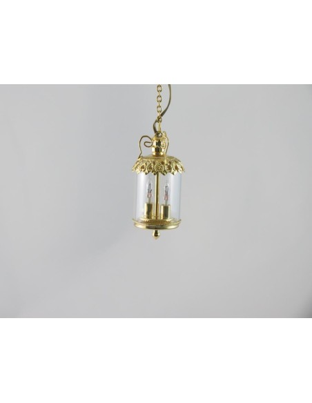 Lámpara redonda de cristal