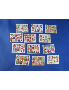 Mini recortables, 3 unidades