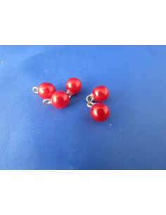 Bolas rojas de navidad