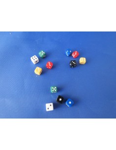 4 dados de colores en miniatura 2