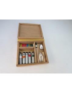 caja de oleos en miniaturas