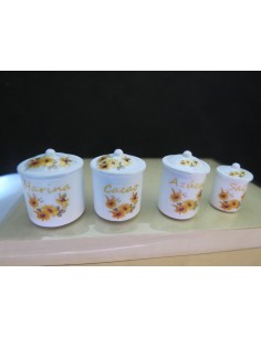 Botes de cocina blancos y decorados 