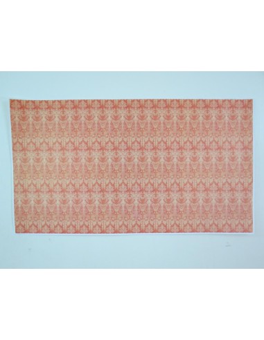 Papel victoriano tonos rojos-naranjas 47x27 cm, alta calidad