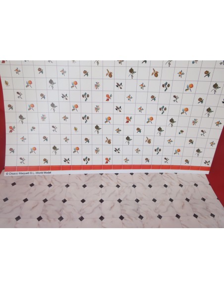 Sobre con 3 paredes y un suelo para cocina