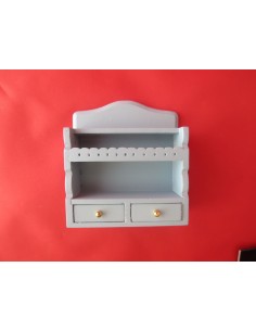 Estanteria de pared en azul